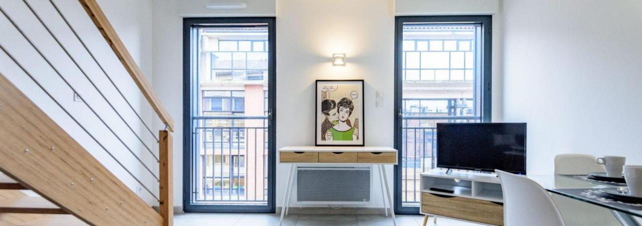 302 - Appartement Duplex Moderne - Jeanne D'Arc, Toulouse Exteriör bild